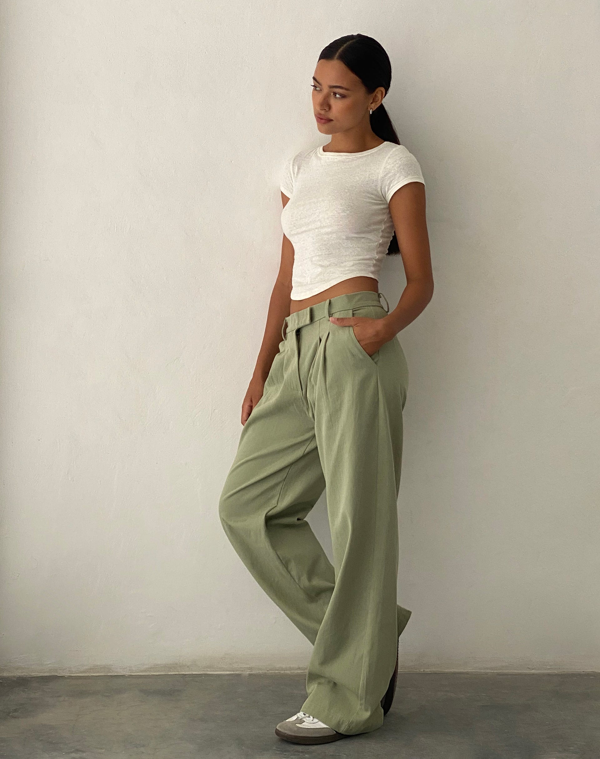 Immagine di Satria Pantalone extra largo in salvia