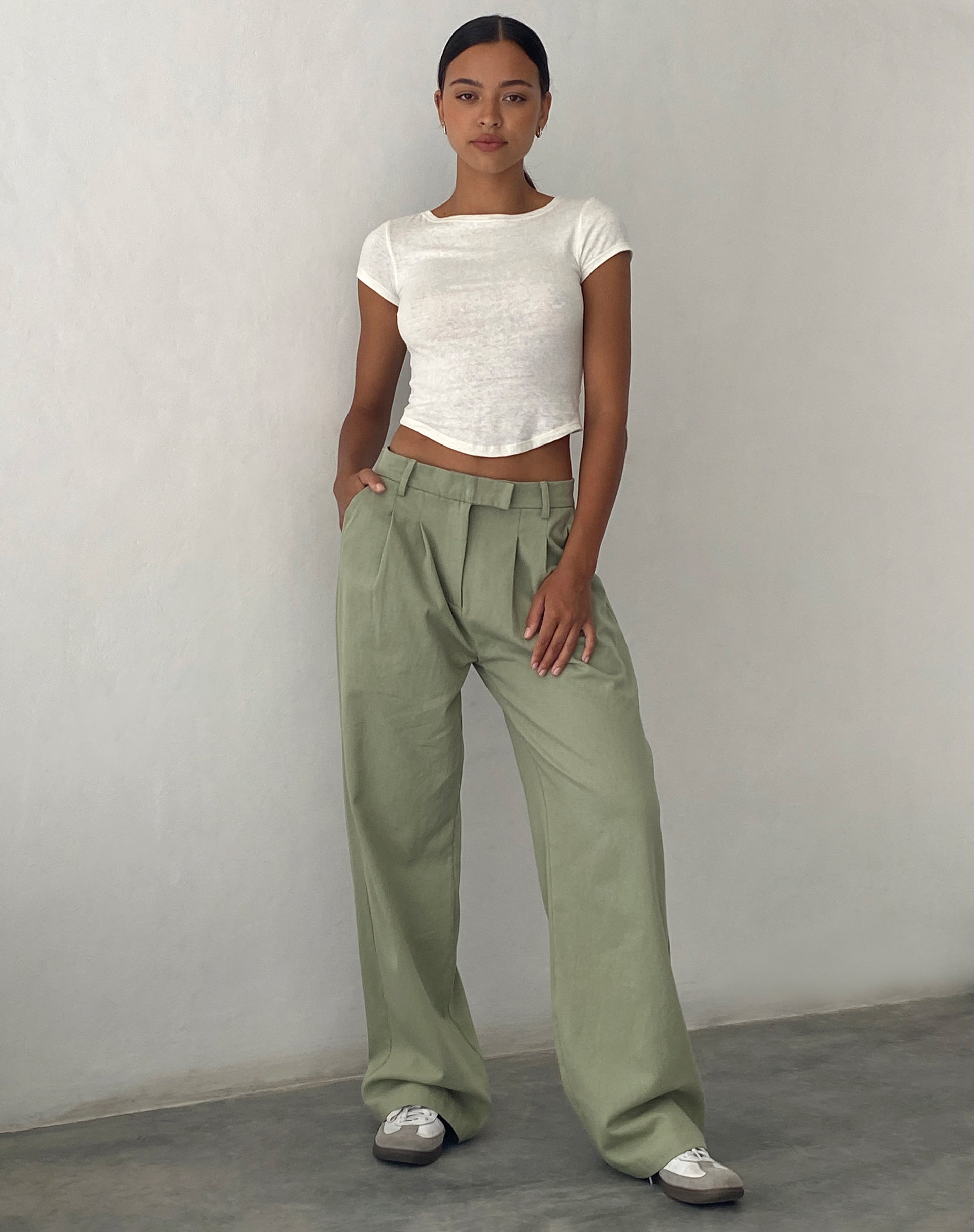 Immagine di Satria Pantalone extra largo in salvia
