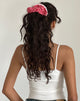 Immagine di Scrunchie in percalle rosso con pizzo