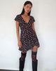 Immagine di Seleg Mini Dress in Flowing Rose Nero