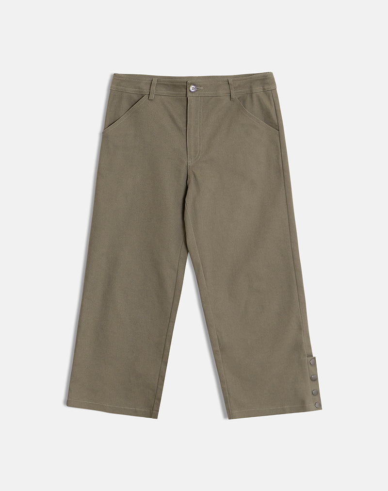 Immagine dei pantaloni capri Selesa in twill kaki