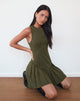 Immagine di Semasa Mini Dress in Khaki Pinstripe