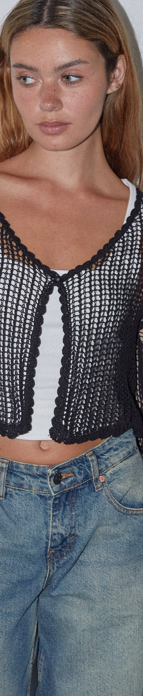Immagine di Septa Cropped Knit Cardigan nero