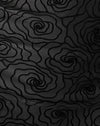 maglia nera fiore astratto flock