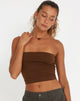 immagine di Shae Bandeau Top in Cocoa