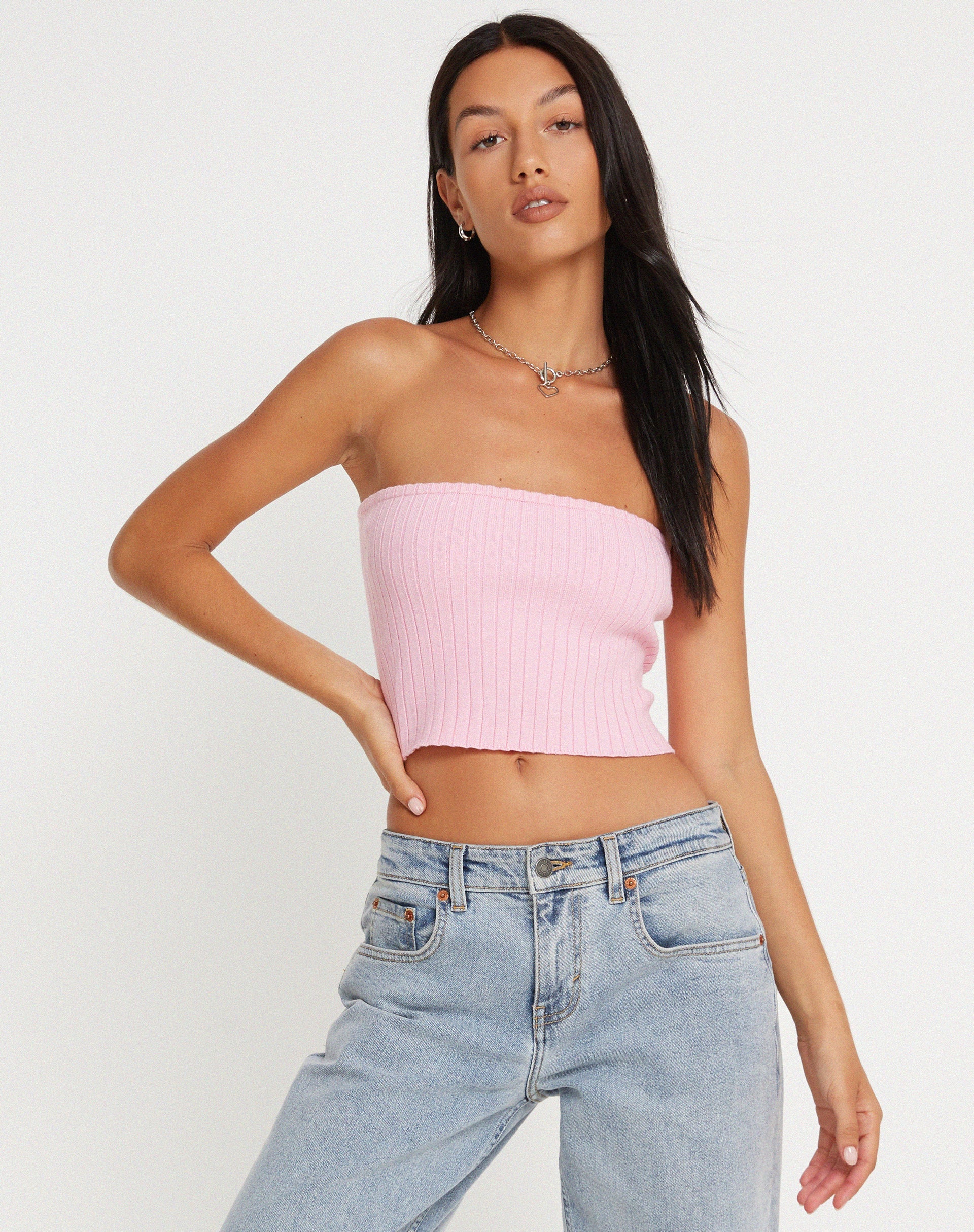 immagine di Top a fascia Shae in rosa