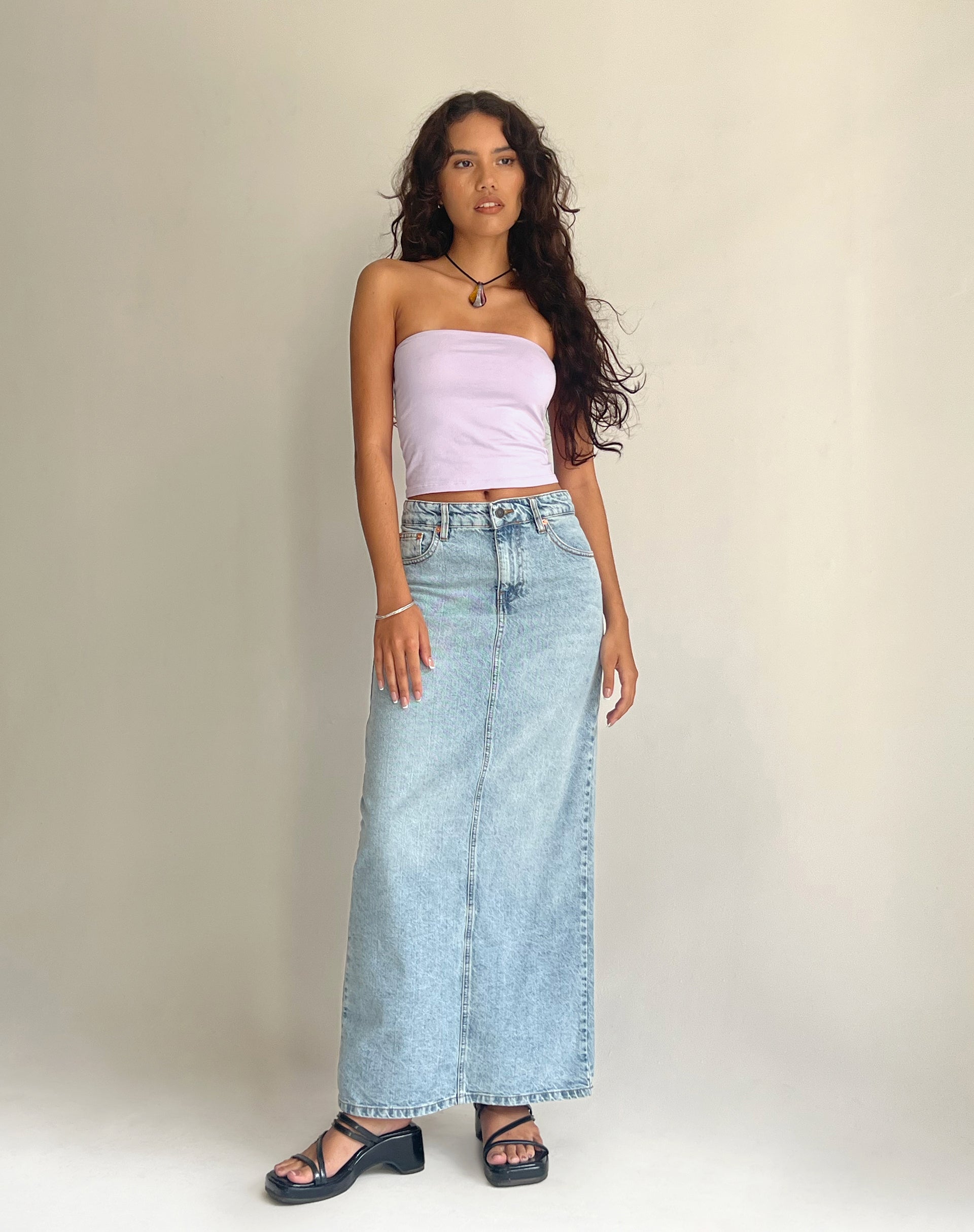 Immagine di Shae - Top a fascia in lilla tenue