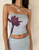 immagine di Shae Bandeau Top in Mint Flower Placement
