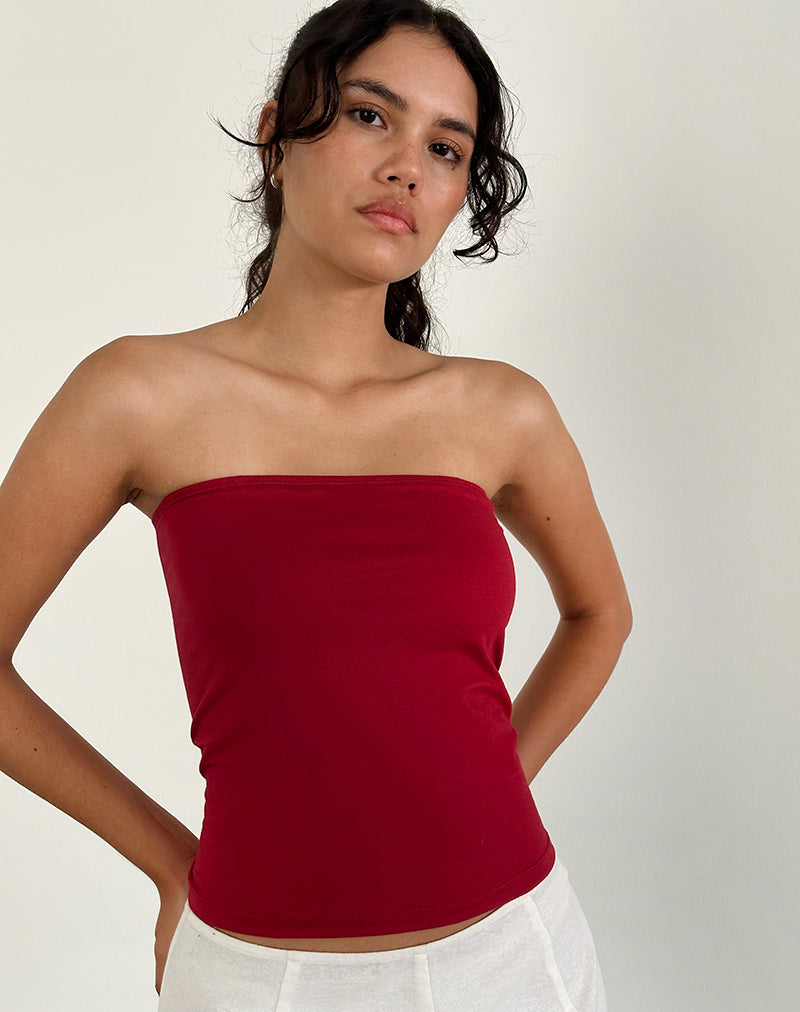 Immagine di Shaelo Bandeau Top in Adrenaline Red