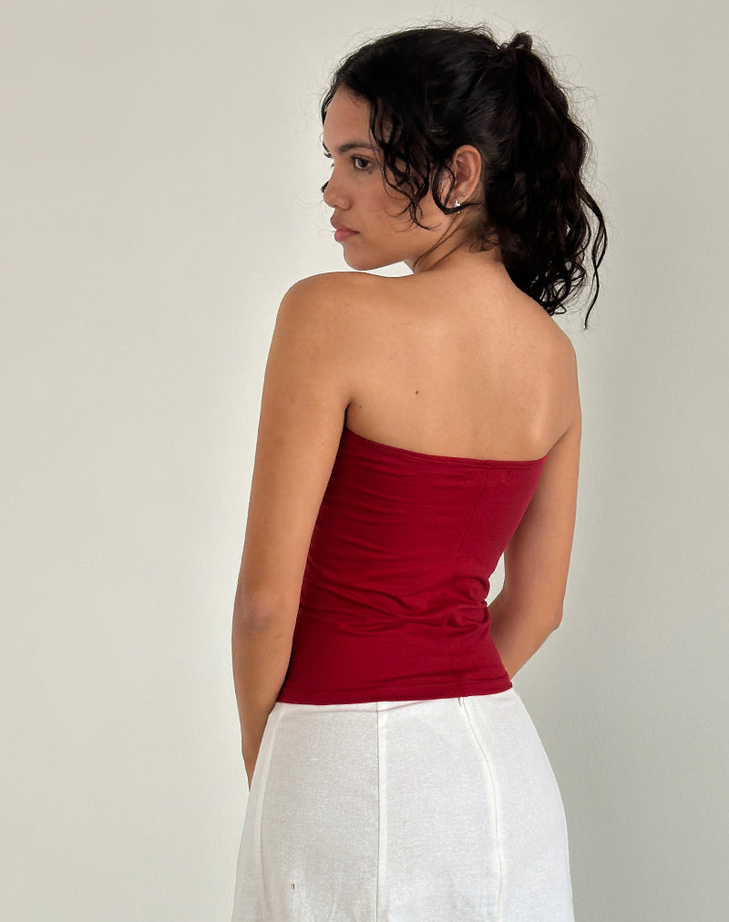 Immagine di Shaelo Bandeau Top in Adrenaline Red