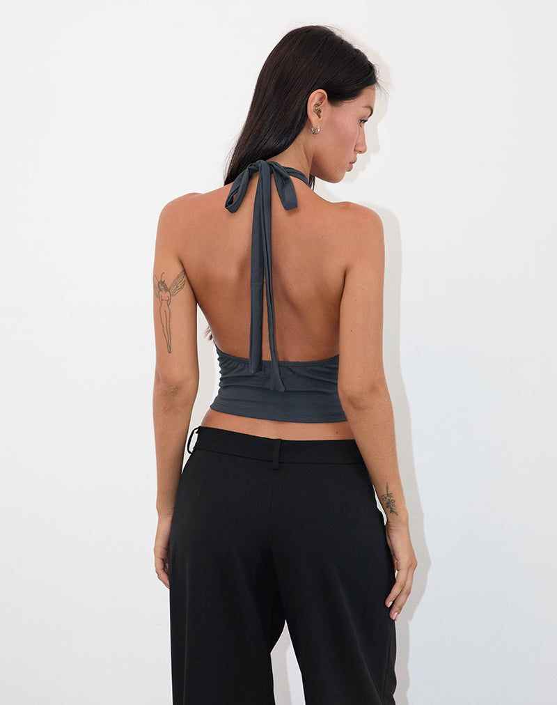 Immagine di Shalas Halter Top in Jersey Ocean Storm