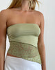 immagine di Shanda Lace Tube Top in salvia