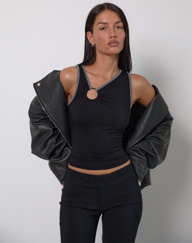 Immagine di Sharena O Ring Vest Top in nero