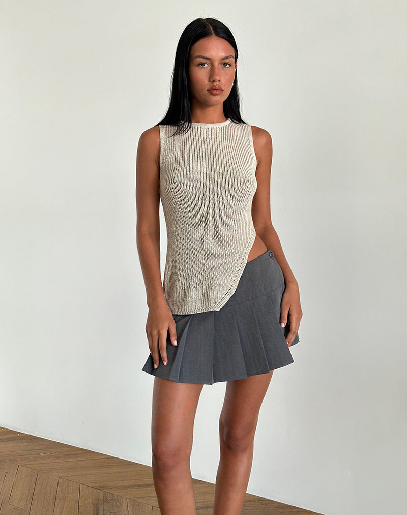 Canotta Shartina in maglia naturale