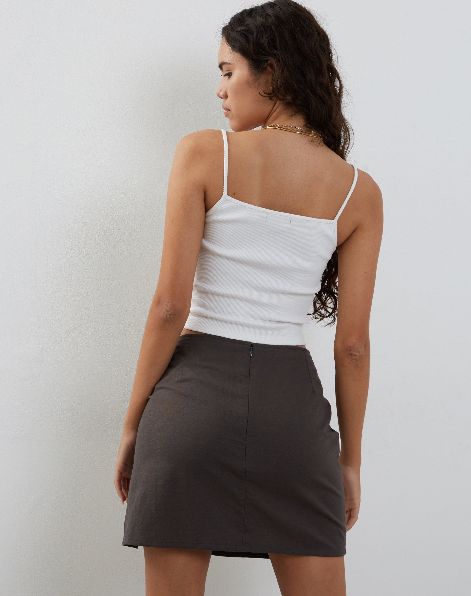 Immagine di Sheny Mini Gonna in Grigio Antracite