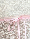  Crema con rilegatura rosa