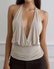 Immagine di Sherlyn Halter Top in Cupro Oatmilk