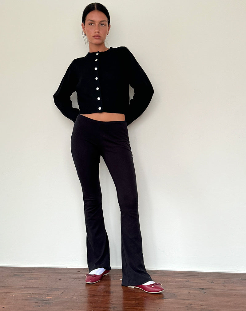 Immagine di Shura Brush Knit Cardigan in Nero
