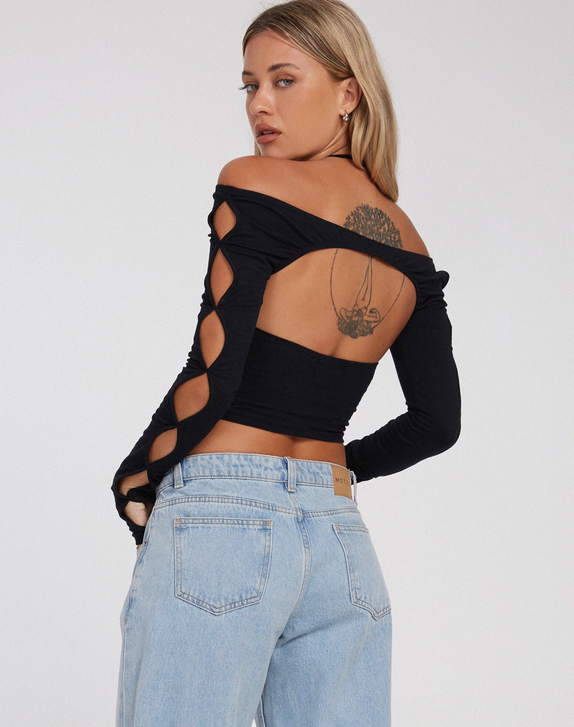 immagine di Silas Crop Top nero
