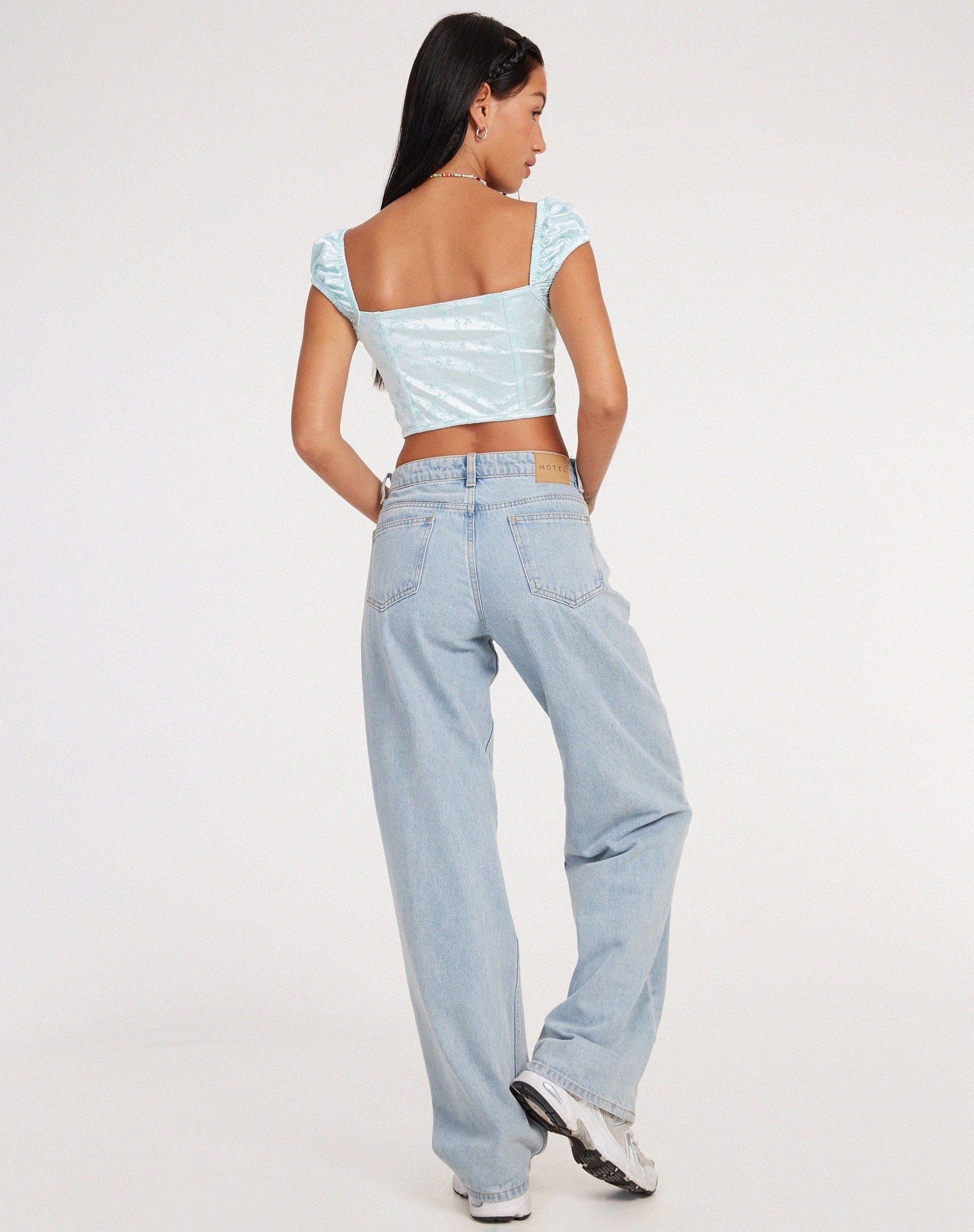 Immagine di Silicia Corsetto Top in floccatura botanica Spearmint