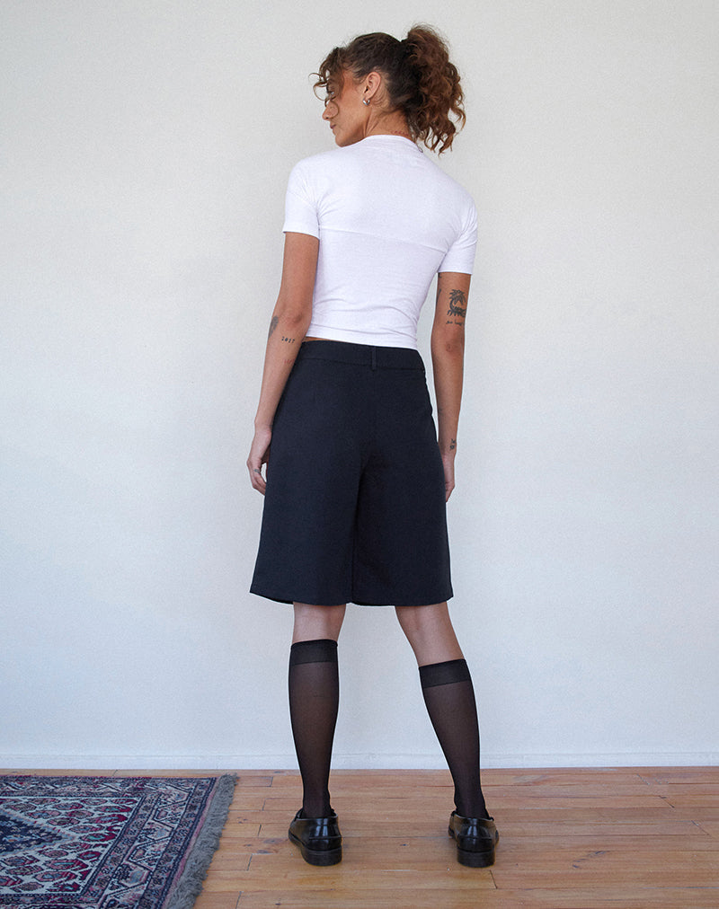 Immagine di Sintya Tailored Capri Shorts in Navy
