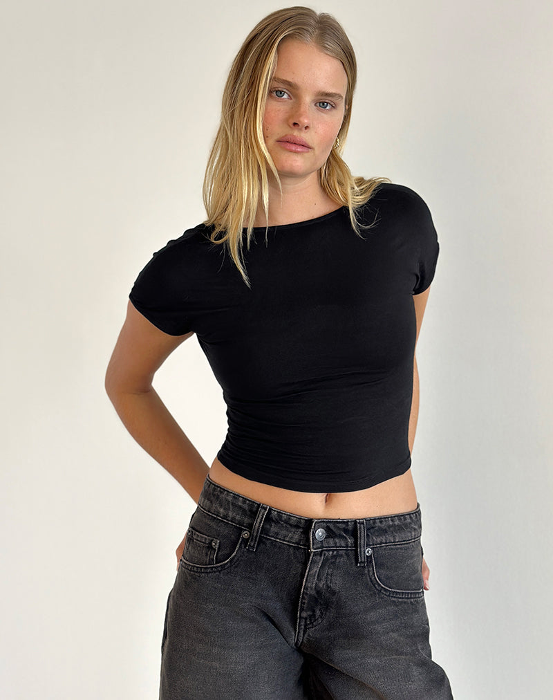 Immagine di Sipang Tie Back Top in nero