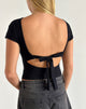 Immagine di Sipang Tie Back Top in nero