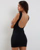 immagine di Mini abito Slony con schienale basso in lycra nera