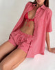 Immagine di Smith Camicia oversize in percalle rosso