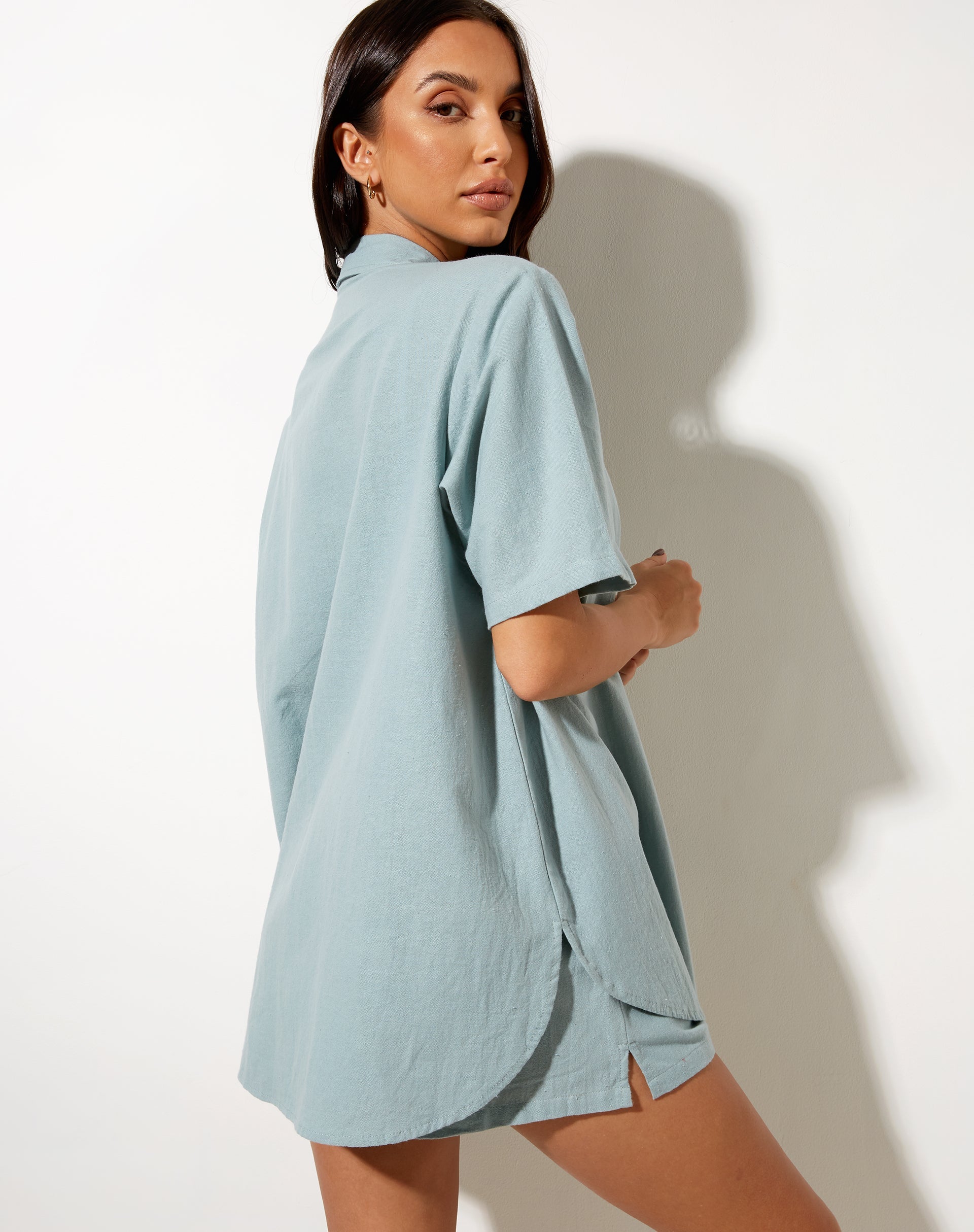 Immagine di Smith Camicia a maniche corte in Rami Blue Surf