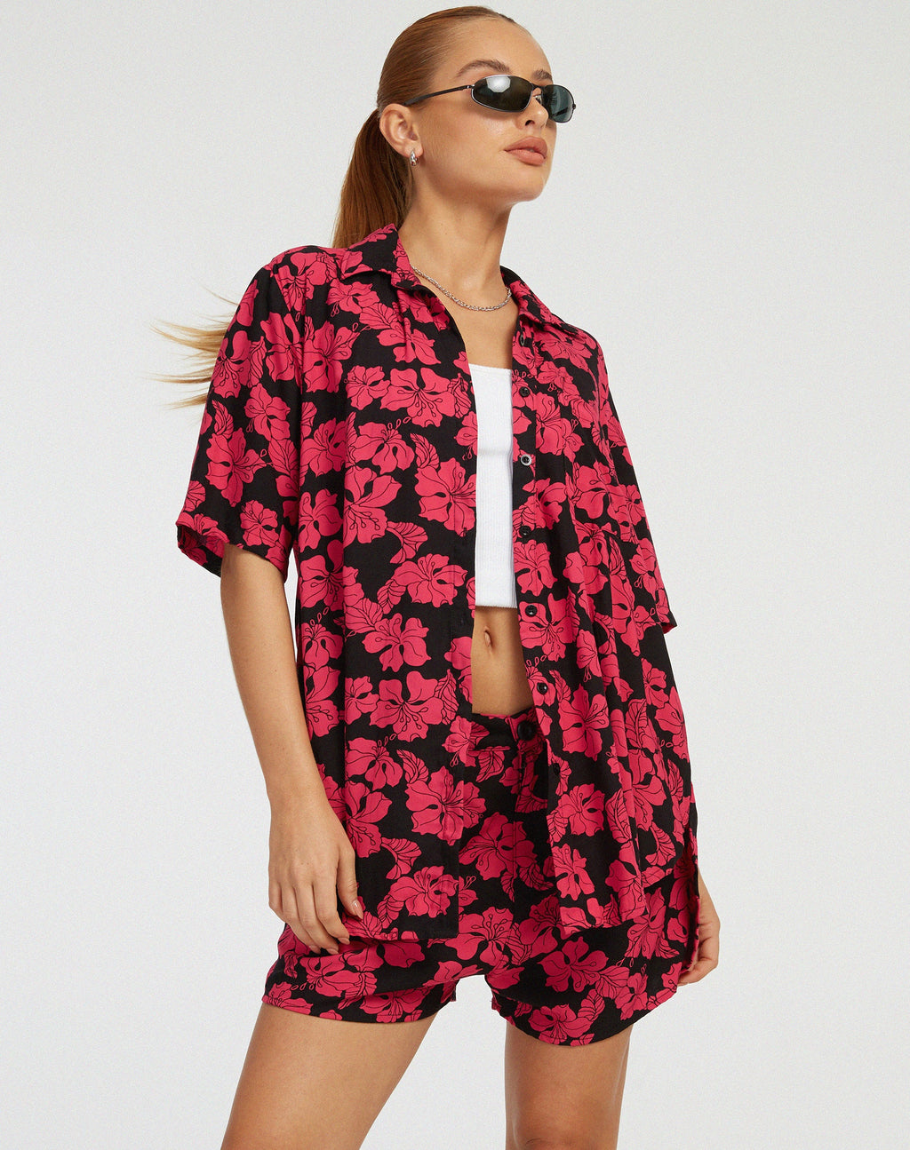 Camicia Smith in rosa caldo per le vacanze