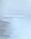 Blu Nantucket con rilegatura in mogano profondo