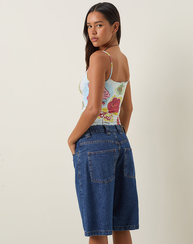 Immagine di Solay Cami Top in blu Bali
