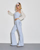 Immagine di Jacie Pantalone svasato con sopragonna in blu baby