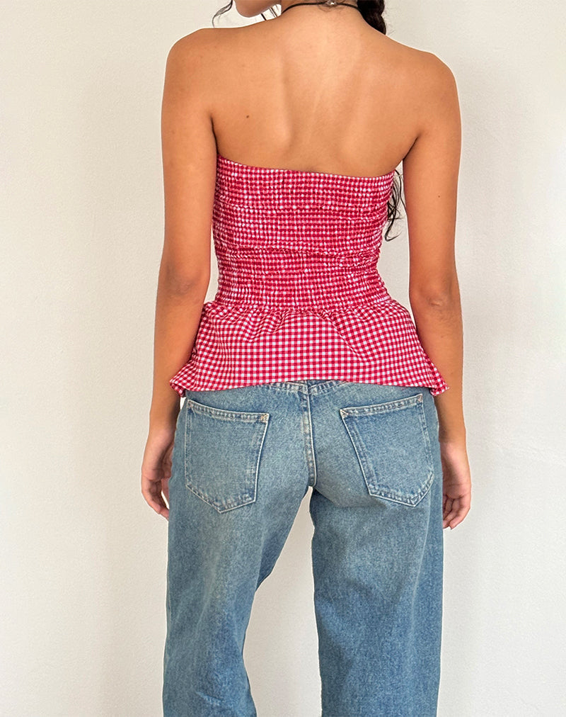 Immagine di Soter Top in percalle rosso