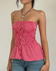 Immagine di Soter Top in percalle rosso