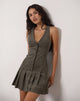Immagine di Starrin Button Mini Dress in Cord Brown