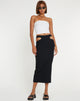 immagine di Steira Midi Skirt in nero