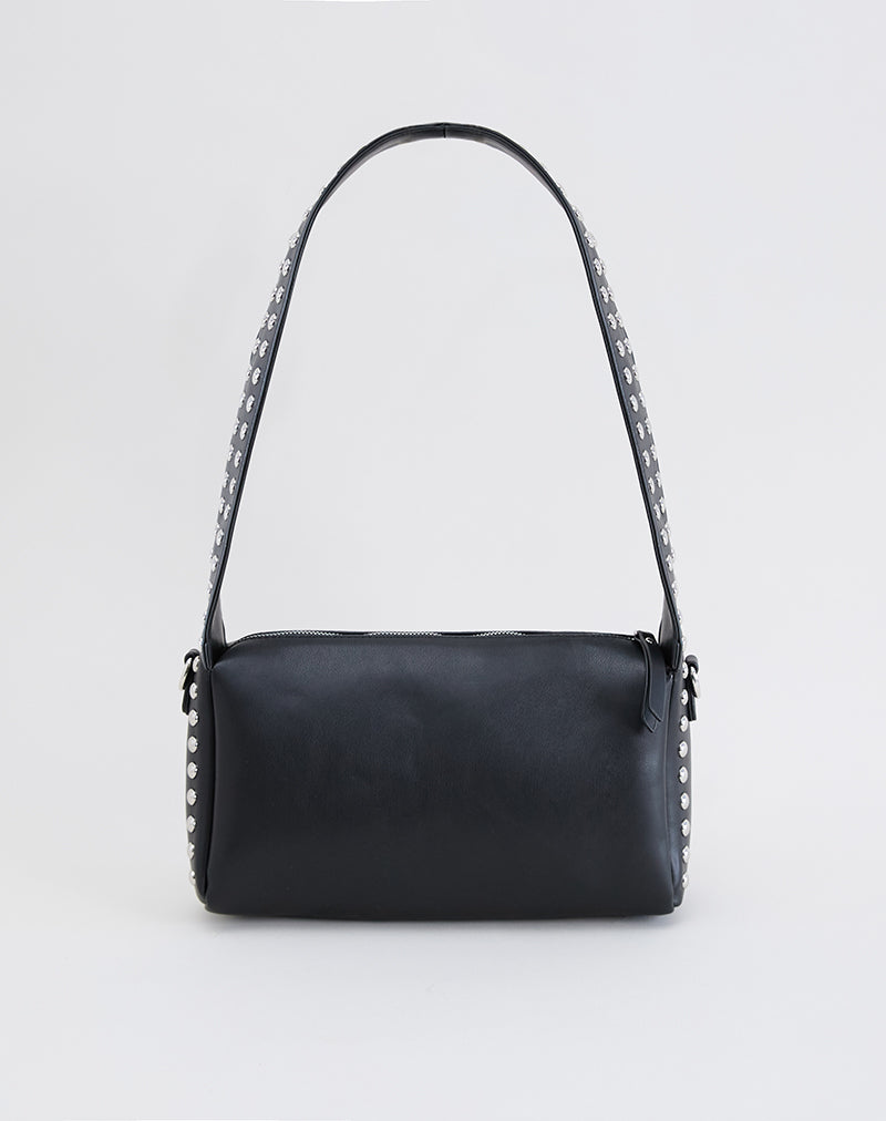 Immagine di Borsa a tracolla con borchie in nero