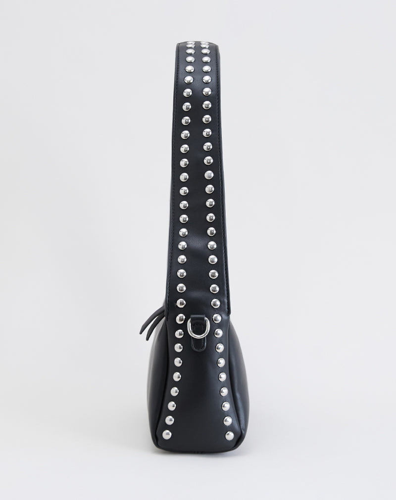 Immagine di Borsa a tracolla con borchie in nero