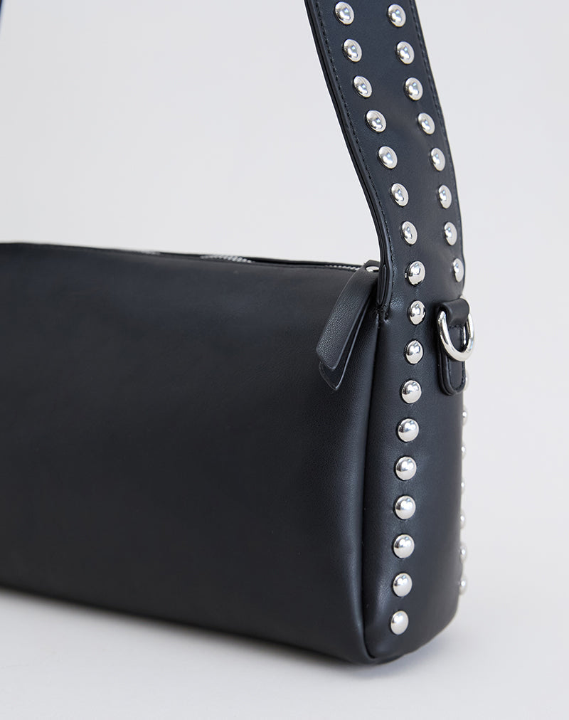 Immagine di Borsa a tracolla con borchie in nero