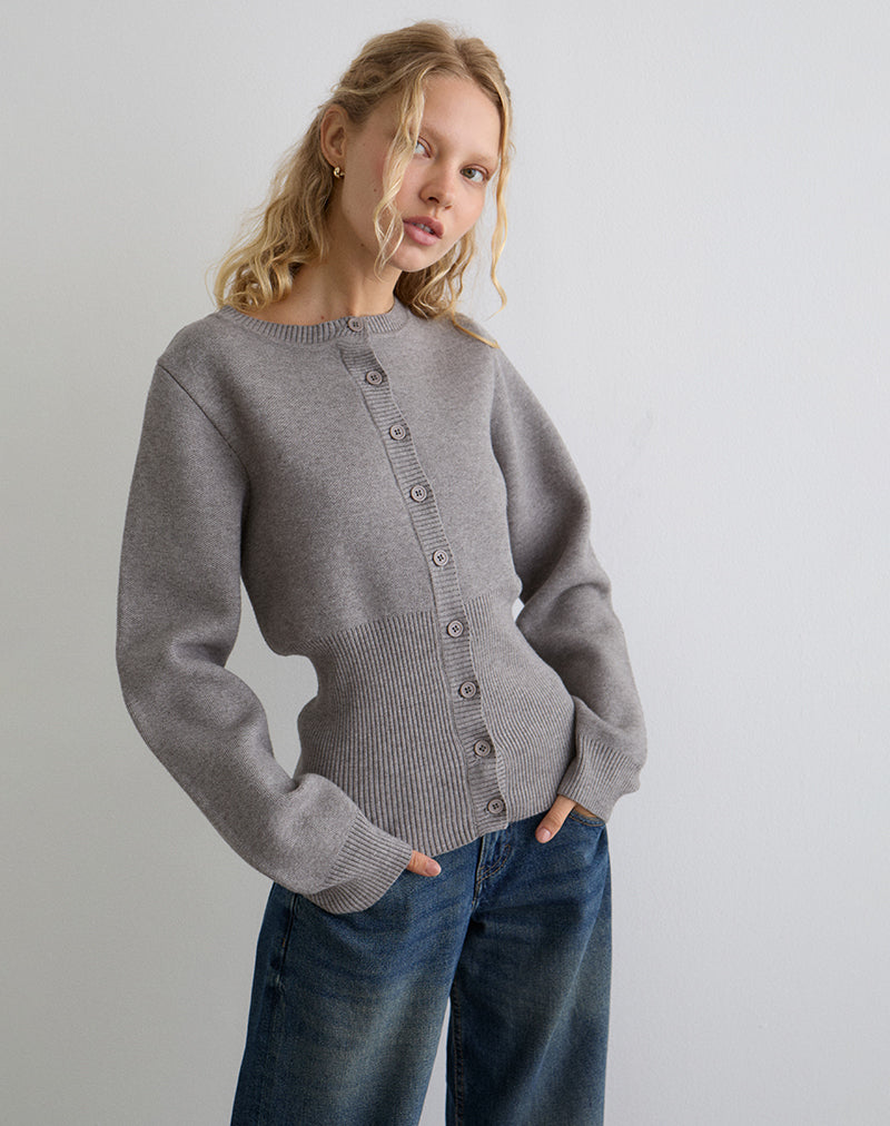 Cardigan a maniche lunghe Subra in grigio