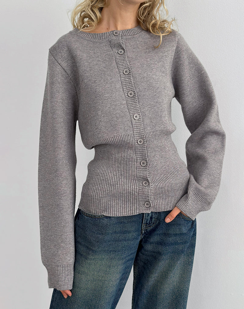 Cardigan a maniche lunghe Subra in grigio