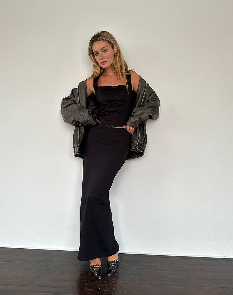 Immagine di Sunadia V Maxi gonna in lycra nera