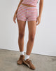 Immagine di Eunia Shorts a righe rosa e lilla