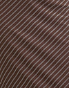 Flock a righe diagonali marrone e crema