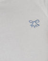  bianco sporco con fiocco blu m emb