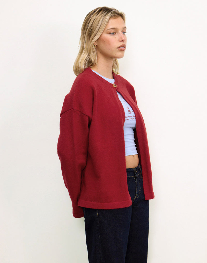 Cardigan Maureen in rosso