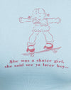Blu Nantucket con motivo Skater Girl
