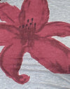 Grafica a fiori dipinti in marna grigia